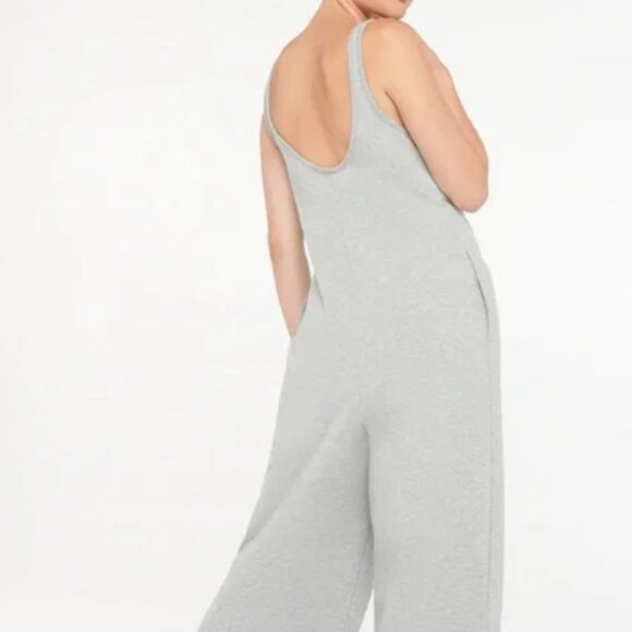 Savage x Fenty Gray Xssential Relaxed Wide Leg Lounge Jumpsuit Size 12-14 - Picture 7 of 8